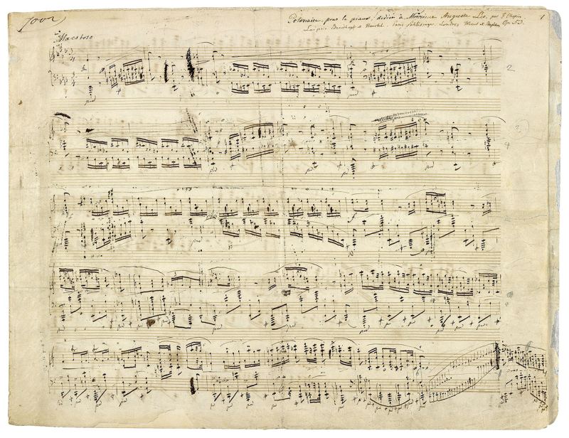 A handwritten music manuscript